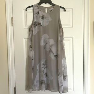 Calvin Klein orchid trapeze dress size 10